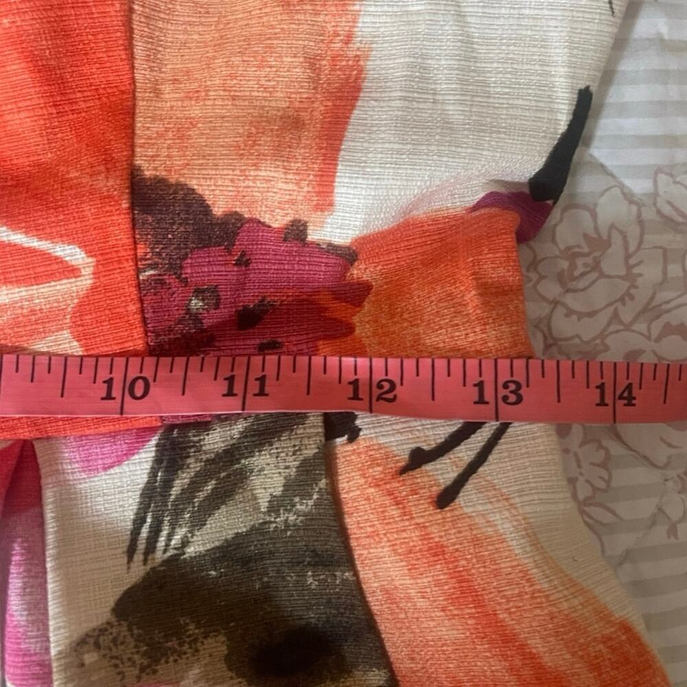 Eliza J Floral Fit & Flare Pleated Dress Pockets Size 2 Garden Party Feminine - Picture 7 of 11